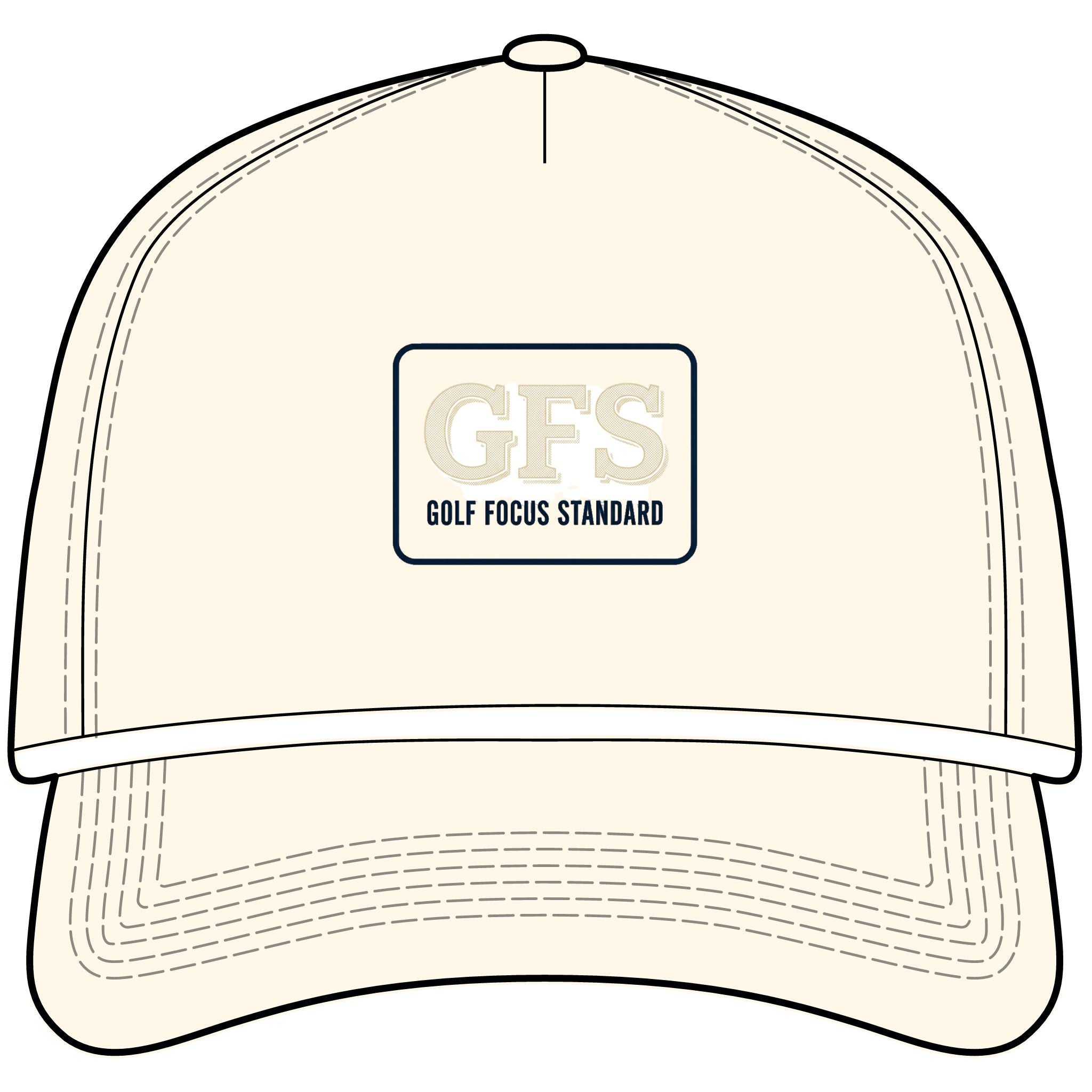 Sunwashed Rope Cap – GFS (Golf Focus Standard) Embroidered Baseball Hat